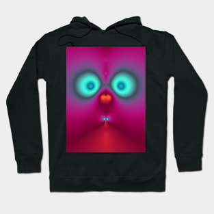 Cute fractal face four Hoodie